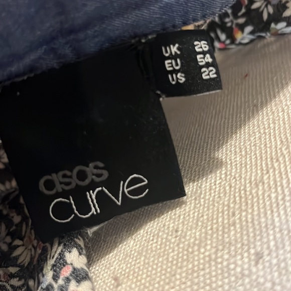 ASOS Curve Midi Floral Print Dress/ Size 22 - Picture 8 of 8